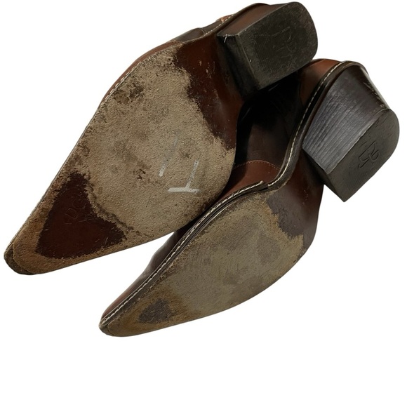 Donald J. Pliner Two-Tone Brown Ankle Boots size 8.5 - Picture 8 of 12